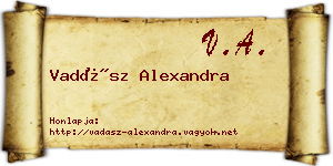 Vadász Alexandra névjegykártya